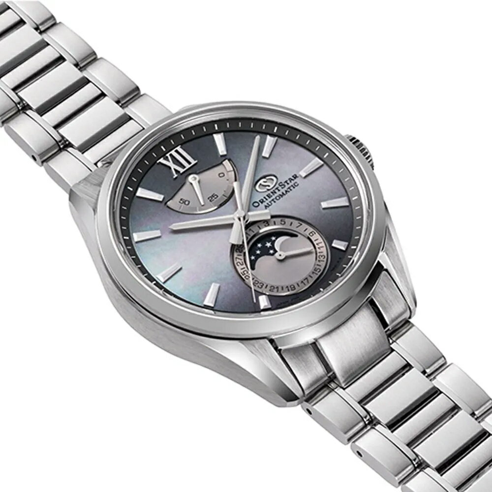 ＼Fashion THE SALE 全品1,000円OFFクーポン配布中／◎ポイント10倍◎【日本限定300本】オリエントスター コンテンポラリー M34 RK-AY0201A 40mm 40ミリ メンズ 腕時計 正規品 ビジネス グレー ORIENTSTAR F7 メカニカル ムーンフェイズ 送料無料 限定モデル 替えバンド付