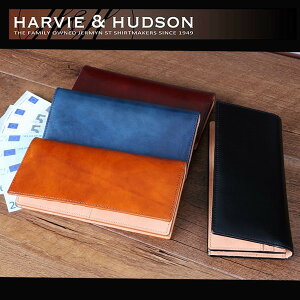 財布 メンズ 本革 長財布 Harvie and Hudson(ハービーアンドハドソン) キャピタル社製イタリアンレザー×サラマンダーボンデッドレザー 長財布 牛革 財布 さいふ サイフ キャッシュレス 父の日 プレゼント ギフト