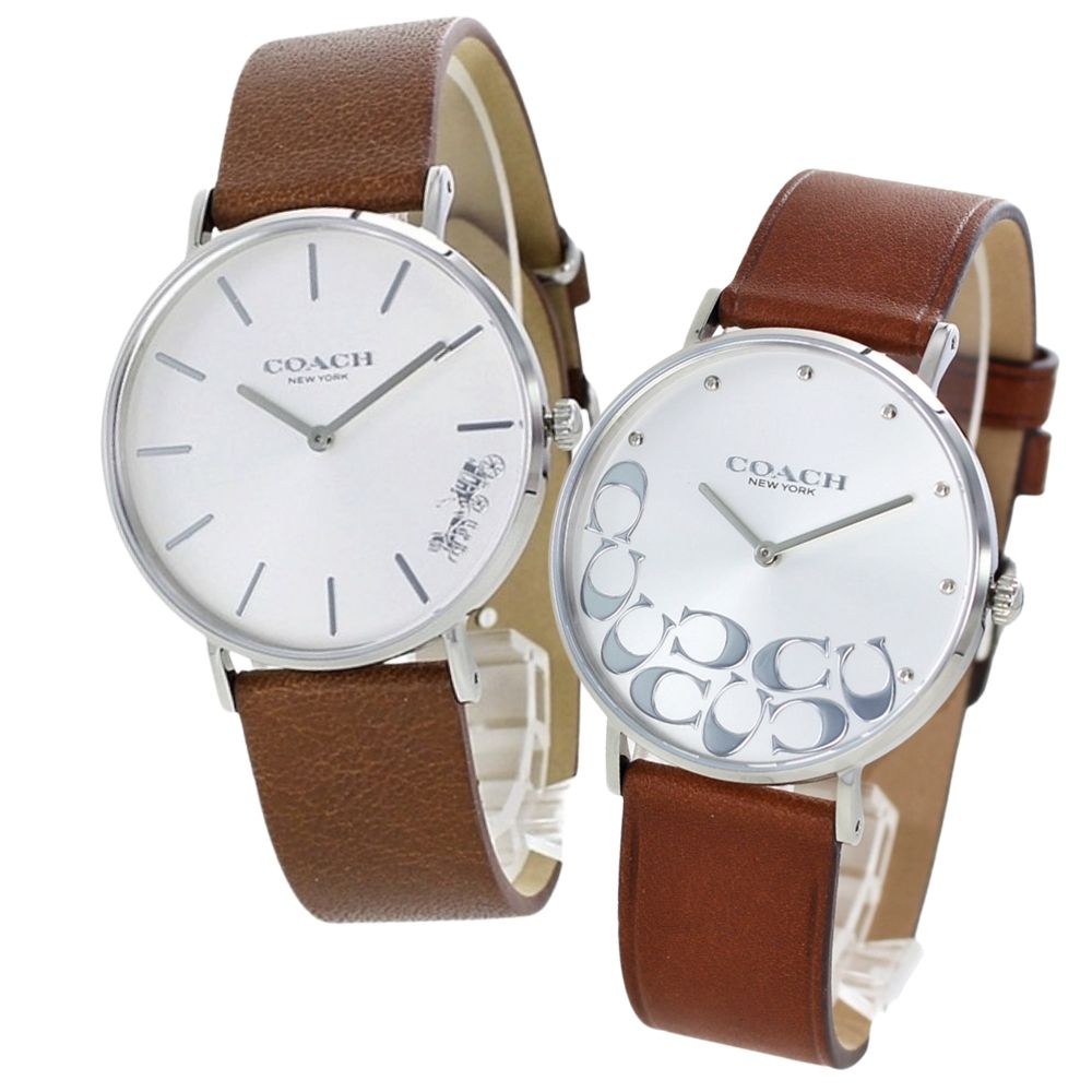 コーチ ペアウォッチ 腕時計 手表 大人 カップル お揃い さりげない ペアギフト カップル 社会人 革ベルト 男性 女性 感謝 ありがとう ペアギフト レザー カップル 男女 彼氏 彼女 贈り物 記念日 サプライズ お揃い ブランド腕時計 誕生日プレゼント 卒業 入学 お祝い