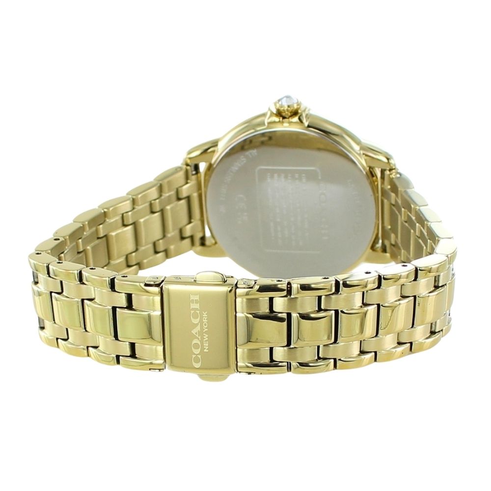 コーチ 腕時計 手表 レディース ブランド シンプル おしゃれ アーデン イエローゴールド ブレスレット 時計 大人 女性 女性用腕時計 誕生日 結婚祝い 結婚記念日 プレゼント 仕事用 通勤 通学 成人式 入学祝い 女友達 彼女 妻 母 女性 誕生日プレゼント 成人 卒業 入学