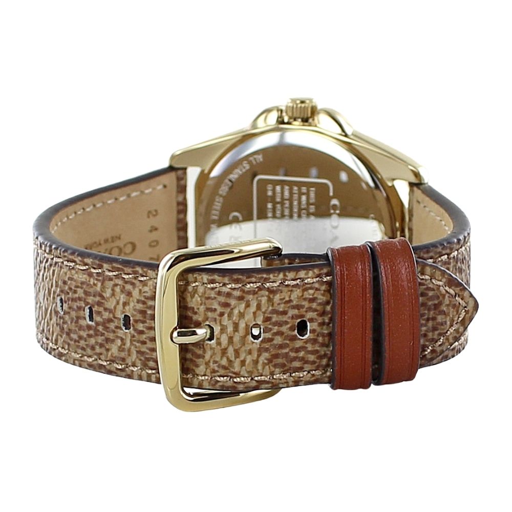 コーチ 時計 レディース ボーイズサイズ 腕時計 手表 グレイソン シグネチャー柄 ブラウン レザー 革 こーち 可愛い 定番 おしゃれ シンプル サプライズ ファッション アクセサリー 記念日 彼女 妻 奥さん 恋人 好きな人 誕生日プレゼント 成人 卒業 入学