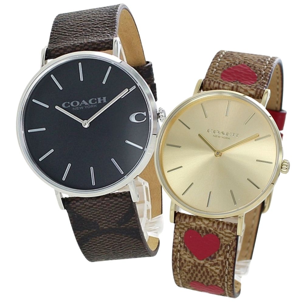 コーチ ペアウォッチ 腕時計 ペアギフト チャールズ ペリー おすすめ 結婚祝い おしゃれ シンプル 革ベルト レザー時計 ブランド ペア カップル 大人 プレゼント 誕生日 結婚記念日 贈り物 ペアギフト おすすめ 誕生日プレゼント 卒業 入学 お祝い