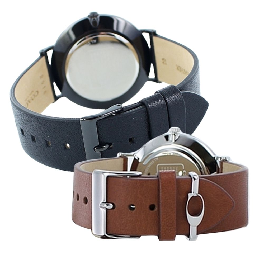 コーチ ペアウォッチ 腕時計 手表 2本セット 大人 上品 チャールズ ペリー ブラック ブラウン レザー 革ベルト とけい 革ベルト カップル 男女 ペアセット 誕生日ギフト 彼氏 彼女 贈り物 記念日 サプライズ お揃い ブランド腕時計 誕生日プレゼント 卒業 入学 お祝い