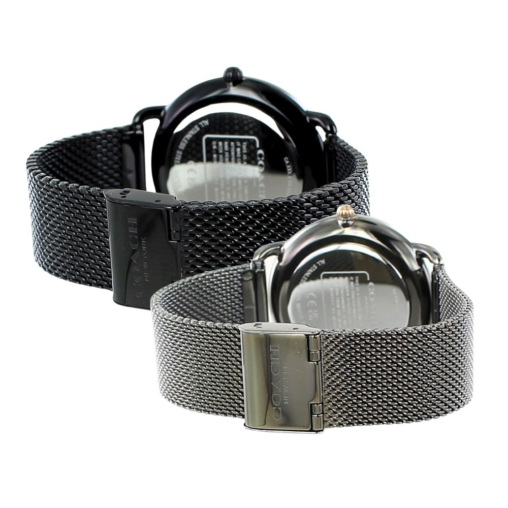 ペアウォッチ ブランド コーチ 腕時計 手表 メンズ レディース おしゃれ ペア腕時計 シンプル メッシュ ベルト ブラック グレー お揃い カップル 彼氏 彼女 妻 夫 父 母 誕生日プレゼント 結婚記念日 実用的 ペアギフト おすすめ 卒業 入学 お祝い