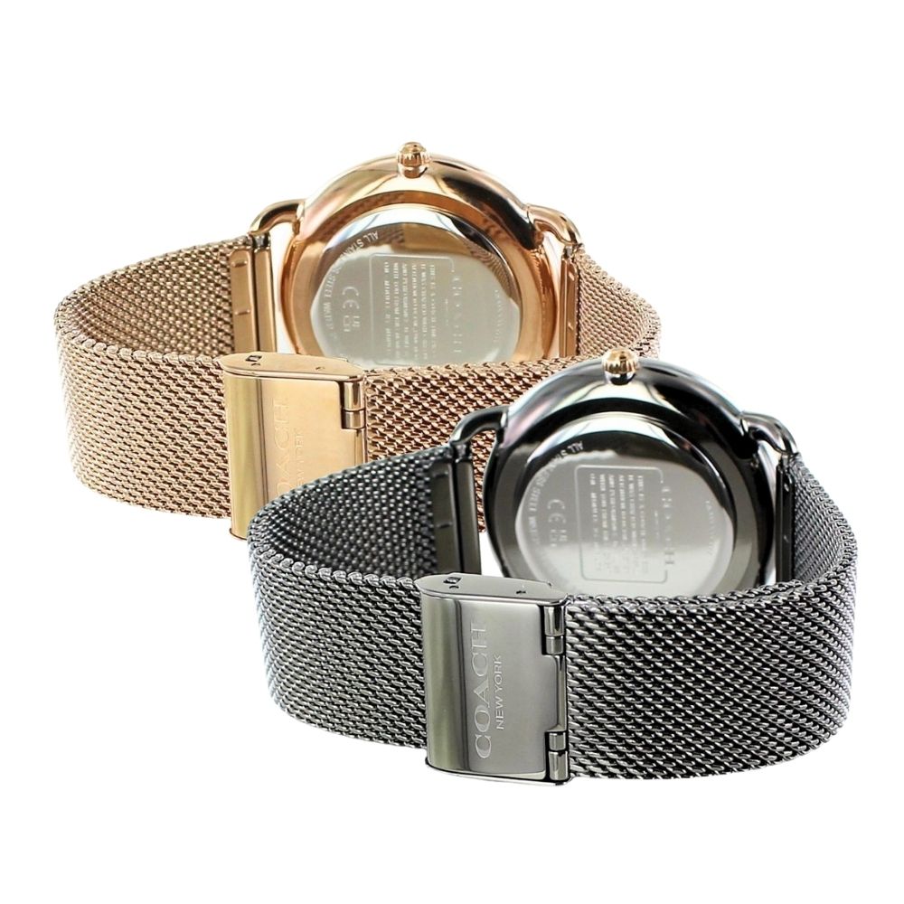 ぺアウォッチ コーチ ペア 腕時計 エリオット カップル ゴールド ガンメタリック メッシュ ベルト おしゃれ ブランド 時計 結婚 婚約 ペアギフト おすすめ お揃い お祝い 彼氏 彼女 夫婦 両親 感謝 ありがとう ギフト 贈り物 サプライズ 誕生日プレゼント 卒業 入学 お祝い