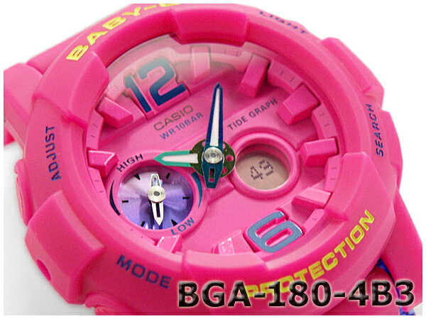 BGA-180-4B3CR Baby-G カシオ ベビーG babyg カシオ CASIO アナデジ 腕時計 ピンク BGA-180-4B3