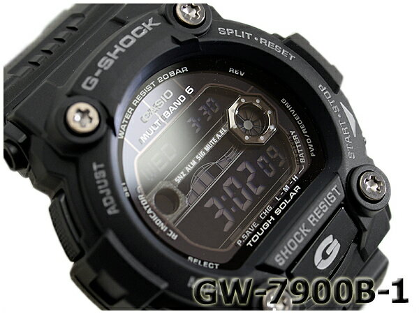 【最大2000円OFFクーポン 5/9 20:00～5/16 1:59】G-SHOCK g-shock CASIO カシオ 電波 ソーラー オールブラック GW-7900B-1 腕時計