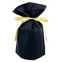 ラッピング袋 S ギフト シンプル 贈り物 WRAPPING 黒 BK