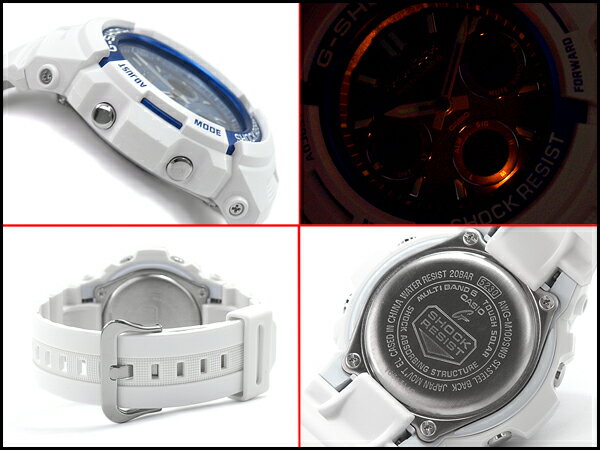 G-SHOCK Gショック 逆輸入海外モデル 限定 CASIO カシオ アナデジ 電波 ソーラー 腕時計 ホワイト ライトブルー AWG-M100SWB-7A