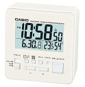 CASIO CLOCK カシオ クロック 電波 目覚まし時計 置き時計 温湿度計つき ホワイト DQD-805J-7JF 国内正規品