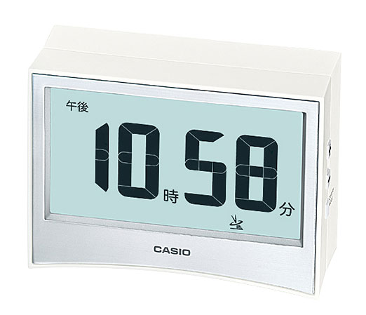 CASIO CLOCK カシオ クロック 電波 目覚まし時計 置き時計 温湿度計つき ホワイト DQD-S01J-7JF 国内正規品