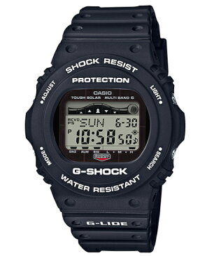 G-SHOCK Gショック ジーショック G-LIDE ジーライド 2018年モデル カシオ CASIO デジタル 腕時計 電波 ソーラー ムーンデータ タイドグラフ ブラック GWX-5700CS-1JF 【国内正規モデル】