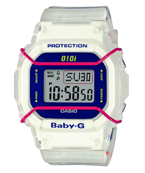 BABY-G ベビーG ベビージー 5252 by o!oi（ゴーニーゴーニーバイオアイオアイ）限定モデル カシオ CASIO デジタル 腕時計 プロテクター ホワイト ブルー スケルトン BGD-560SC-7JR【国内正規モデル】