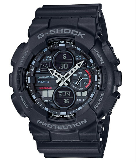 G-SHOCK Gショック ジーショック カシオ CASIO アナデジ 腕時計 ブラック GA-140-1A1 逆輸入海外モデル