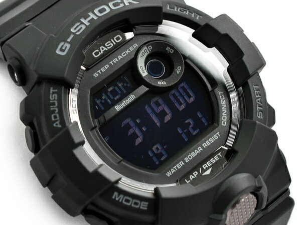 G-SHOCK Gショック ジーショック G-SQUAD ジースクワッド モバイルリンク機能 逆輸入海外モデル カシオ CASIO デジタル 腕時計 オールブラック GBD-800-1BER GBD-800-1B