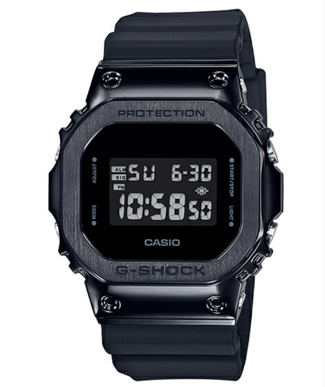 G-SHOCK Gショック ジーショック 5600 メタル カシオ CASIO デジタル 腕時計 オールブラック GM-5600B-1JF【国内正規モデル】
