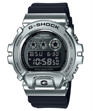 G-SHOCK GW-6900-1DR Gショック ジーショック DW-6900 25周年記念 METAL COVERED カシオ CASIO デジタル 腕時計 シルバー ブラック GM-6900-1 逆輸入 海外モデル