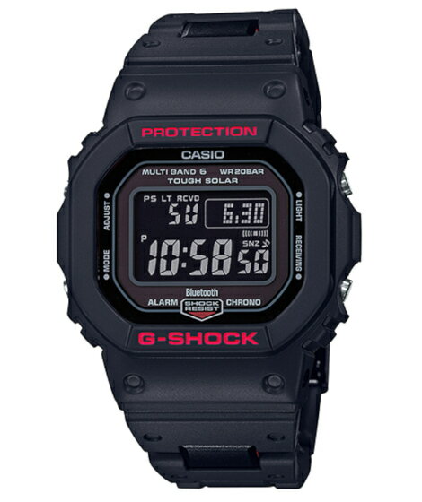 G-SHOCK Gショック ジーショック カシオ CASIO モバイルリンク 電波 ソーラー デジタル 腕時計 ブラック レッド GW-B5600HR-1JF