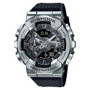 【10%OFFクーポン 5/1 0:00～5/7 9:59】G-SHOCK GM-110-1A Metal Covered アナデジ メンズ 腕時計 ブラック シルバー CASIO カシオ Gショック ジーショック 逆輸入海外モデル