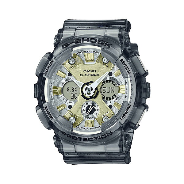 【10%OFFクーポン配布中 8/1〜8/3】 G-SHOCK GMA-S120GS-1A 腕時計 レディース メンズ ユニセックス S Series アナデジ グレー スケルトン Gショック ジーショック カシオ 逆輸入海外モデル