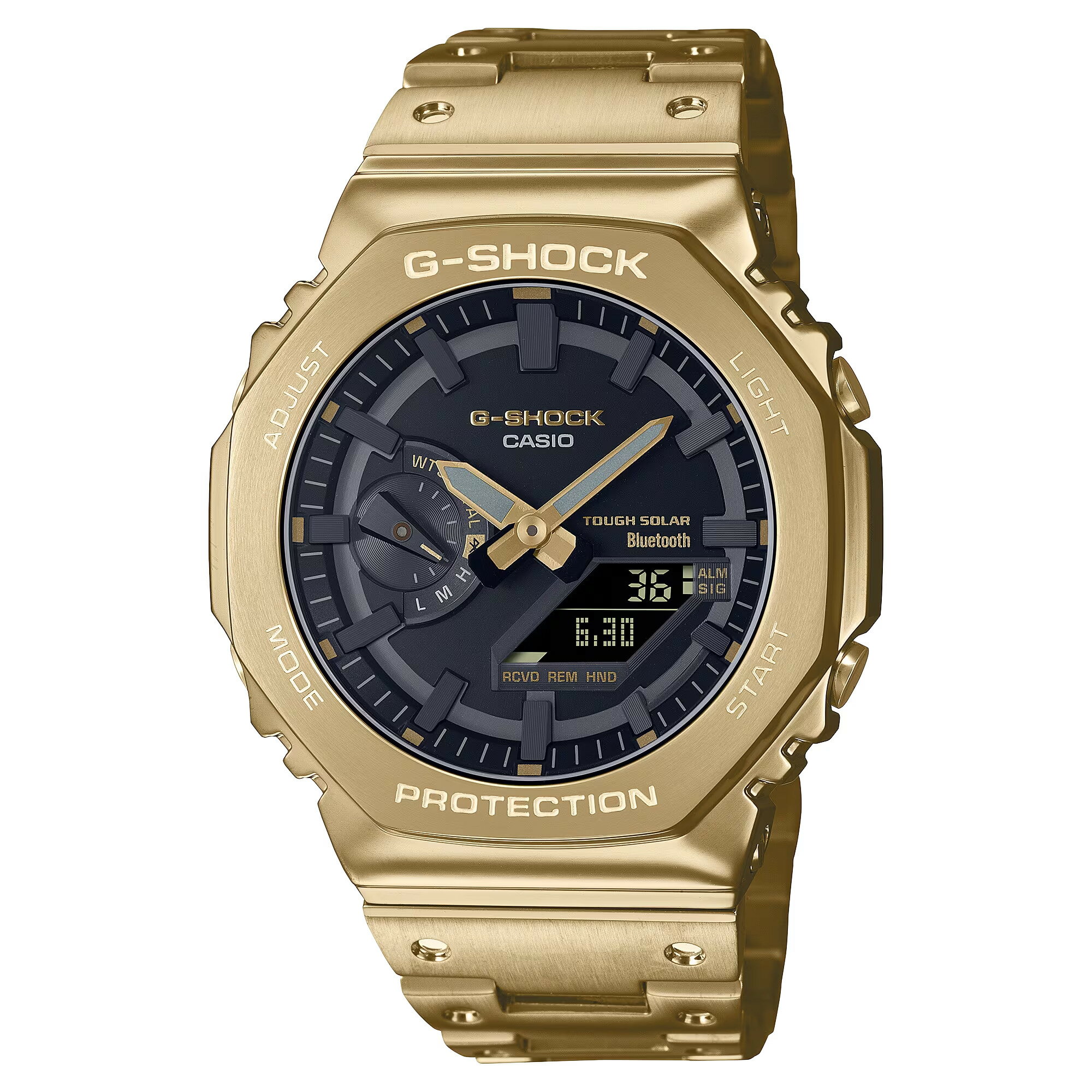 カシオ正規品 カシオ CASIO Gショック G-SHOCK FULL METAL 2100 SERIES GM-B2100GD-9AJF デジタル／アナログ フルメタルモデル ステンレス