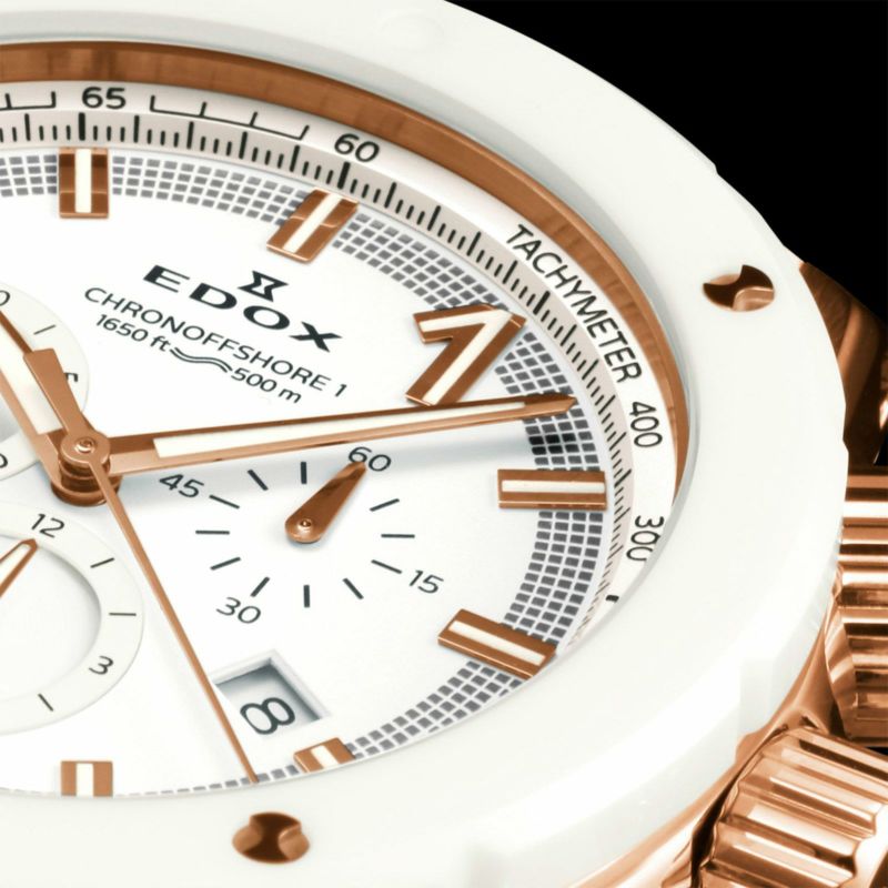 エドックス 腕時計 EDOX 時計 エドックス時計 エドックス腕時計 メンズ CHRONOFFSHORE-1 CHRONOGRAPH クロノオフショア1 クロノグラフ クオーツ 500m 防水 45mm ダイバー ダイバーズウォッチ ダイバーズ 10221-37RB3-BIR3 ラバー 人気 ブランド プレゼント おすすめ