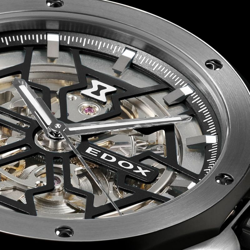 エドックス 腕時計 EDOX 時計 メンズ DELFIN MECANO AUTOMATIC デルフィン メカノ オートマティック 自動巻き 42時間パワーリザーブ 43mm 200m防水 85303-3NM-NBG ステンレススチール メタル バンド