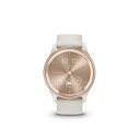 ガーミン正規品 Garmin ヴィヴォムーブ トレンド VIVOMOVE Trend アイボリー ピーチゴールド 010-02665-71(2)