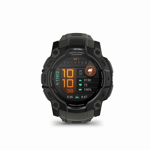ガーミン正規品 Garmin インスティンクト3 INSTINCT3 AMOLED 50mm ブラック チャコール 010-03020-30 ガーミン正規品 Garmin インスティンクト3 INSTINCT3 AMOLED 50mm ブラック チャコール 010-03020-30