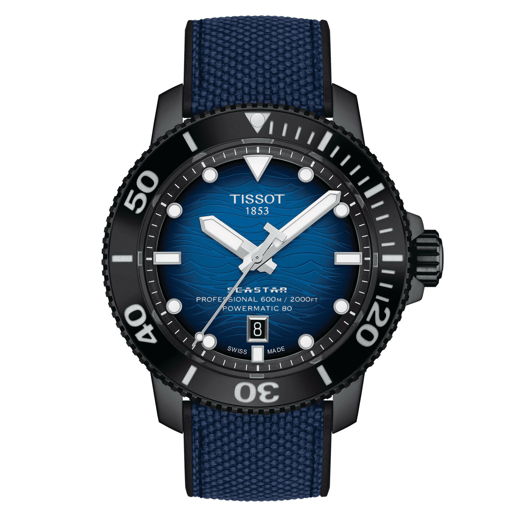 ティソ正規品 ティソ シースター 2000 プロフェッショナル TISSOT SEASTAR 2000 PROFESSIONAL ダイバーズウォッチ–ISO 6425 パワーマティック80ムーブメント T120.607.37.041.00