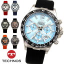 【アウトレット】【訳あり:A】【正規品】TECHNOS テクノス 腕時計 T8C03シリーズ メンズ クォーツ シリコンベルト クロノグラフ T8C03BI T...