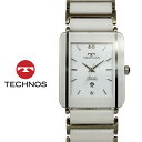 【アウトレット】【訳あり:A】【正規品】TECHNOS テクノス 腕時計 TSM903TW メンズ クォーツ セラミック ホワイト