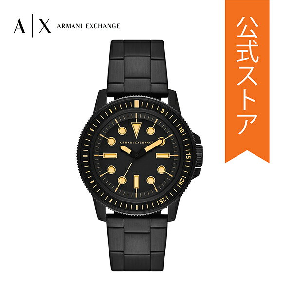 【50%OFF】アルマーニ エクスチェンジ 腕時計 アナログ ブラック メンズ ARMANI EXCHANGE 時計 AX1855 LEONARDO 公式 生活 防水 誕生日 ブランド プレゼント 記念日 ギフト ブランド