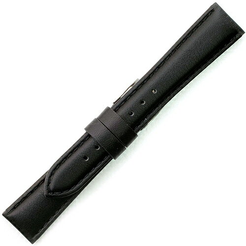 YC310a20【松重オリジナル - 牛革】尾錠銀色 - 色:黒 / サイズ:20-16mm YC310a20【松重オリジナル - 牛革】尾錠銀色 - 色:黒 / サイズ:20-16mm