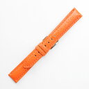 YC007o　牛革　オレンジ色　柔らかいもみ革、使用感満点！尾錠銀色 サイズ：18mm