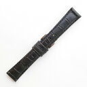 YK412a 【牛革型押し 艶無し 肉厚】 - 色:黒 / ベルト幅:18,19,20,21mm / 厚さ:5mm