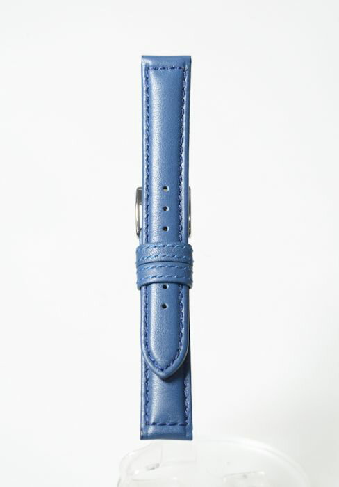 YC315d17【松重オリジナル - 牛革】 - 色：紺 / サイズ：17.18-16mm 　尾錠銀色