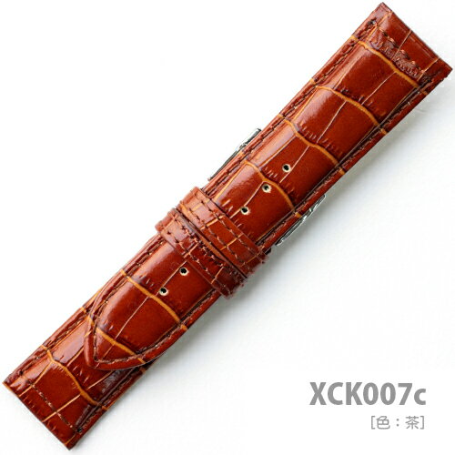 XCK007c【牛革型押し・肉厚・ワイドベルト】 - 色:茶/ベルト幅:22,24,26mm XCK007c【牛革型押し・肉厚・ワイドベルト】 - 色:茶/ベルト幅:22,24,26mm