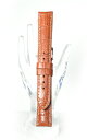 【新商品 牛革型押し - 厚手】XDK001cw - 色:茶・白糸ステッチ/サイズ:18-16mm・20-18mm