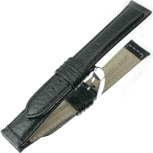 YC312a18【松重オリジナル - バッファロー(牛革)・18mm】 - 色：黒 / ステッチあり(同色) / サイズ：17.18-16mm