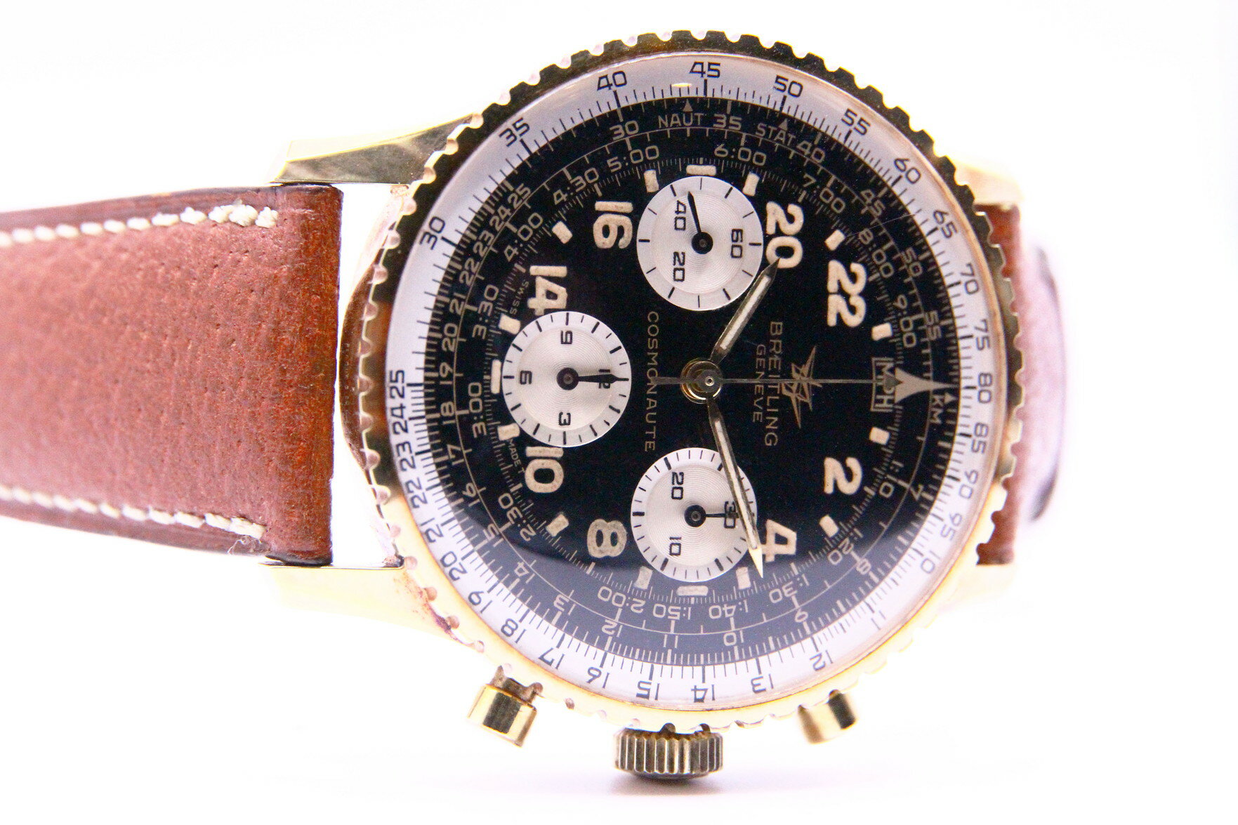 【動画あり】ブライトリング コスモノート MK6 / BREITLING COSMONAUTE BLACK REF.809【ヴィンテージ】【アンティーク】