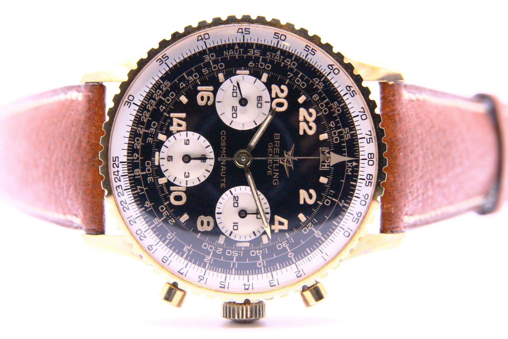 【動画あり】ブライトリング コスモノート MK6 / BREITLING COSMONAUTE BLACK REF.809【ヴィンテージ】【アンティーク】