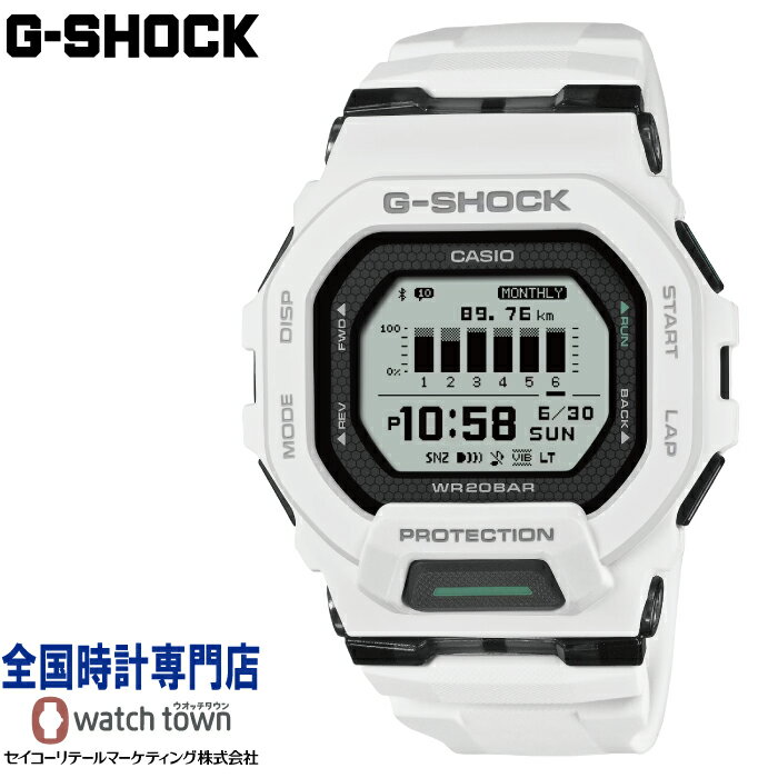 カシオ CASIO G-SHOCK GBD-200-7JF G-SQUAD GBD-200 SERIES スポーツライン 距離計測機能 スマートフォン連携機能等ランニング ハニカムパターン ライフログ・アクティビティ ソフトウレタンバンド モバイルリンク機能 メンズ 腕時計