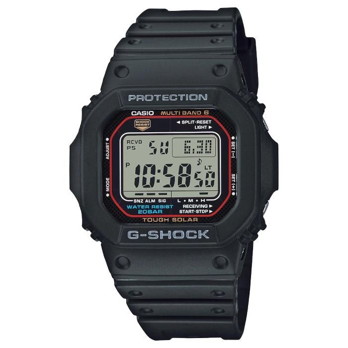 カシオ CASIO G-SHOCK GW-M5610U-1JF ソーラー電波時計 DIGITAL 5600SERIES 20気圧防水 メンズ 腕時計