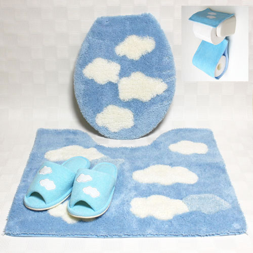 【送料無料】【新生活】【おしゃれ】【かわいい】サニーデー トイレタリー4点セット 雲柄 【日本製】( ..