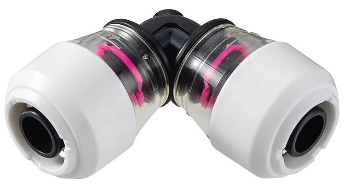 バクマ工業　ハードロックS（ポリブテンパイプ・ワンタッチ継手）エルボ　ELP−13S