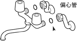 PP40-10S 三栄水栓 SANEI 偏心管パッキン