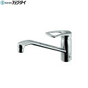 117-063-180 カクダイ KAKUDAI シングルレバー混合栓 一般地仕様 分水孔つき 送料無料