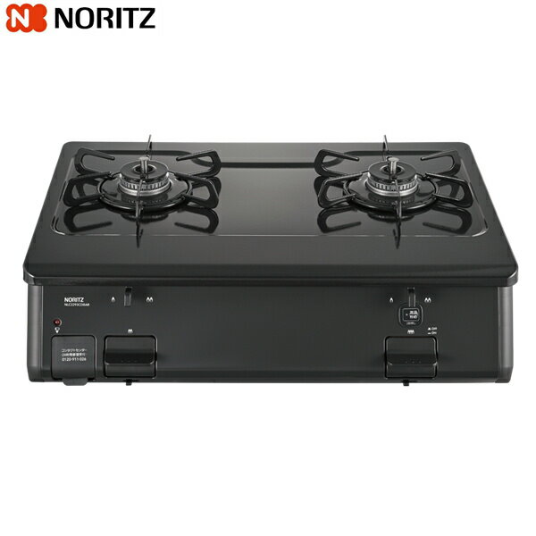 ノーリツ[NORITZ]テーブルコンロ NLC2293CDBARA/LPG プロパンガスLPG/右高火力 グリルなし 外形寸法：幅592x奥行458x高さ180mm 質量：9.5Kg トッププレート：ホーロートップ 標準サイズ：59cmタイプNORITZ NLC2293CDBARA LPG