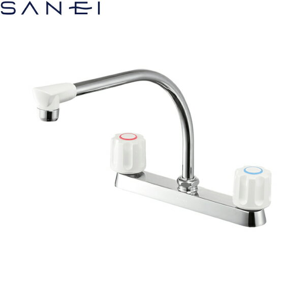 K61D-W 三栄水栓 SANEI ツーバルブ台付混合栓 共用形 送料...